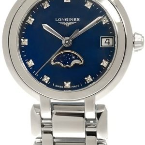 Longines Damklocka L8.115.4.98.6 Primaluna Blå/Stål Ø30.5 mm