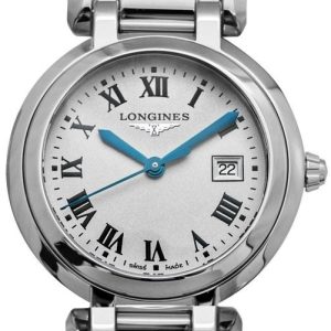 Longines Damklocka L8.122.4.71.6 Primaluna Silverfärgad/Stål Ø30 mm