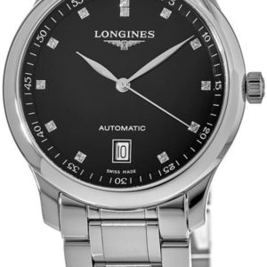 Longines Herrklocka L2.628.4.57.6 Master Svart/Stål Ø38.5 mm