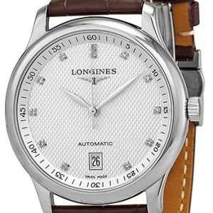 Longines Herrklocka L2.628.4.77.3 Master Silverfärgad/Läder Ø38.5