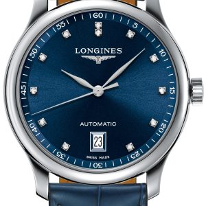 Longines Herrklocka L2.628.4.97.0 Master Blå/Läder Ø38.5 mm