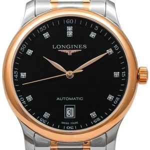 Longines Herrklocka L2.628.5.59.7 Master Svart/Roséguldstonat stål