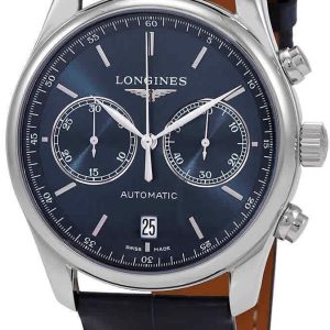 Longines Herrklocka L2.629.4.92.0 Master Blå/Läder Ø40 mm