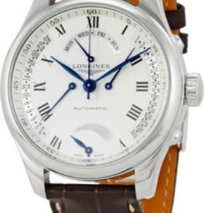 Longines Herrklocka L2.714.4.71.3 Master Vit/Läder Ø41 mm