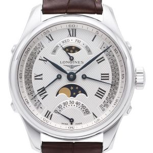 Longines Herrklocka L2.738.4.71.3 Master Silverfärgad/Läder Ø41 mm