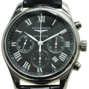 Longines Herrklocka L2.759.4.51.7 Master Svart/Läder Ø42 mm