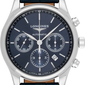 Longines Herrklocka L2.759.4.92.0 Master Blå/Läder Ø42 mm