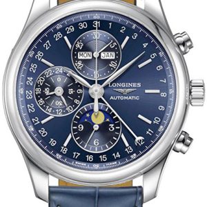 Longines Herrklocka L2.773.4.92.2 Master Blå/Läder Ø42 mm