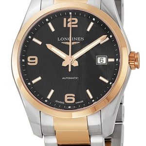 Longines Herrklocka L2.785.5.56.7 Conquest Svart/18 karat roséguld