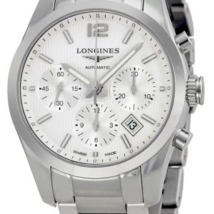 Longines Herrklocka L2.786.4.76.6 Conquest Silverfärgad/Stål Ø41 mm