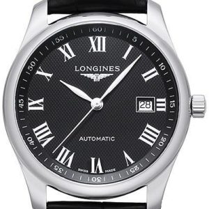 Longines Herrklocka L2.793.4.51.7 Master Svart/Läder Ø40 mm