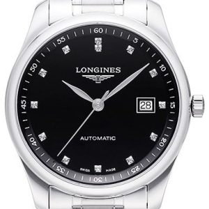 Longines Herrklocka L2.793.4.57.6 Master Svart/Stål Ø40 mm