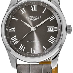 Longines Herrklocka L2.793.4.71.3 Master Grå/Läder Ø40 mm