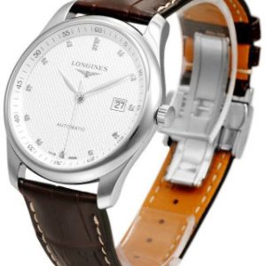 Longines Herrklocka L2.793.4.77.3 Master Silverfärgad/Läder Ø40 mm