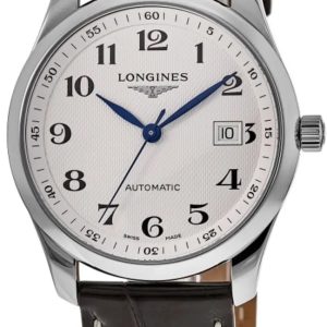 Longines Herrklocka L2.793.4.78.3 Master Silverfärgad/Läder Ø40 mm