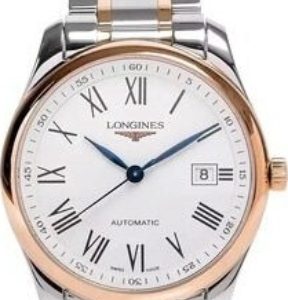 Longines Herrklocka L2.793.5.11.7 Master Vit/18 karat roséguld Ø40