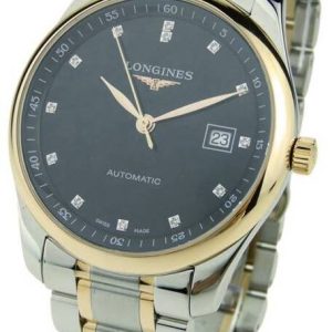 Longines Herrklocka L2.793.5.57.7 Master Svart/18 karat roséguld