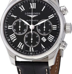 Longines Herrklocka L2.859.4.51.7 Master Svart/Läder Ø44 mm