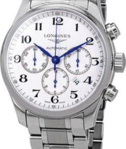 Longines Herrklocka L2.859.4.78.6 Master Silverfärgad/Stål Ø44 mm