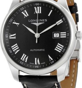 Longines Herrklocka L2.893.4.51.7 Master Svart/Läder Ø42 mm