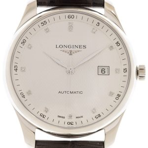 Longines Herrklocka L2.893.4.77.3 Master Silverfärgad/Läder Ø42 mm