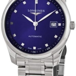 Longines Herrklocka L2.893.4.97.6 Master Blå/Stål Ø42 mm