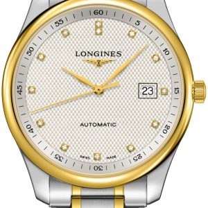 Longines Herrklocka L2.893.5.97.7 Master Silverfärgad/Gulguldtonat