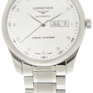 Longines Herrklocka L2.910.4.77.6 Master Silverfärgad/Stål Ø40 mm