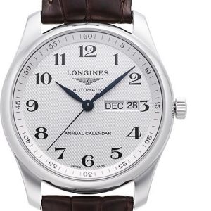 Longines Herrklocka L2.910.4.78.3 Master Silverfärgad/Läder Ø40 mm