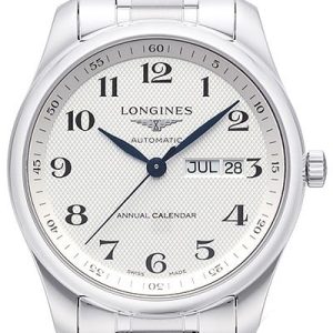 Longines Herrklocka L2.910.4.78.6 Master Silverfärgad/Stål Ø40 mm