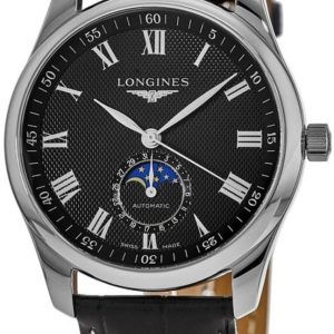 Longines Herrklocka L2.919.4.51.7 Master Svart/Läder Ø42 mm