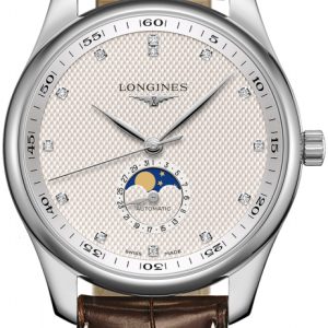 Longines Herrklocka L2.919.4.77.3 Master Silverfärgad/Läder Ø42 mm