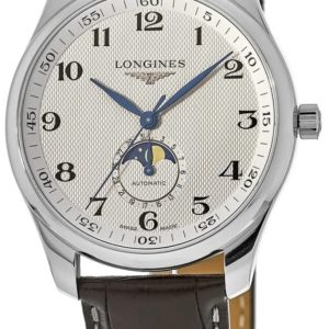 Longines Herrklocka L2.919.4.78.3 Master Silverfärgad/Läder Ø42 mm