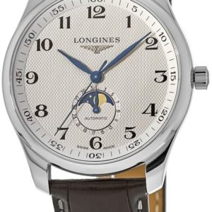 Longines Herrklocka L2.919.4.78.5 Master Silverfärgad/Läder Ø42 mm