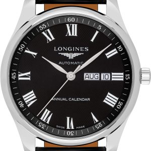 Longines Herrklocka L2.920.4.51.7 Master Svart/Läder Ø42 mm