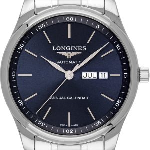 Longines Herrklocka L2.920.4.92.6 Master Blå/Stål Ø42 mm