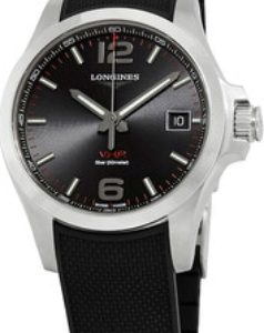 Longines Herrklocka L3.716.4.56.9 Conquest V.H.P. Svart/Gummi Ø41 mm