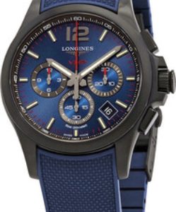 Longines Herrklocka L3.717.2.96.9 Conquest V.H.P. Blå/Gummi Ø42 mm