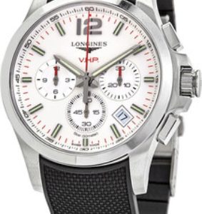 Longines Herrklocka L3.717.4.76.9 Conquest V.H.P. Silverfärgad/Gummi