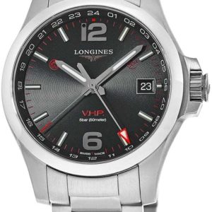 Longines Herrklocka L3.718.4.56.6 Conquest V.H.P. Svart/Stål Ø41 mm