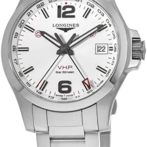 Longines Herrklocka L3.718.4.76.6 Conquest V.H.P. Silverfärgad/Stål