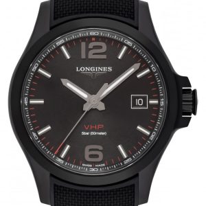 Longines Herrklocka L3.726.2.56.9 Conquest V.H.P. Svart/Gummi Ø43 mm