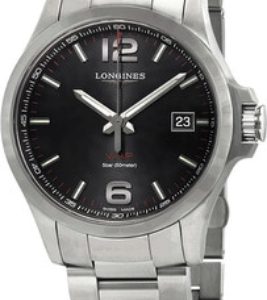 Longines Herrklocka L3.726.4.56.6 Conquest V.H.P. Svart/Stål Ø43 mm