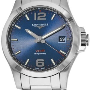 Longines Herrklocka L3.726.4.96.6 Conquest Blå/Stål Ø43 mm