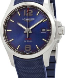 Longines Herrklocka L3.726.4.96.9 Conquest V.H.P Blå/Gummi Ø43 mm