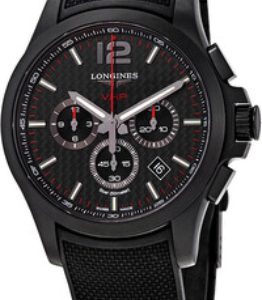 Longines Herrklocka L3.727.2.66.9 Conquest V.H.P. Svart/Gummi Ø44 mm