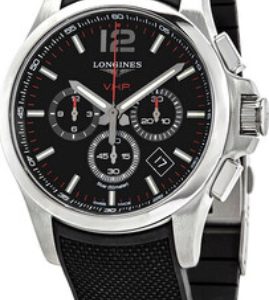 Longines Herrklocka L3.727.4.56.9 Conquest V.H.P. Svart/Gummi Ø44 mm