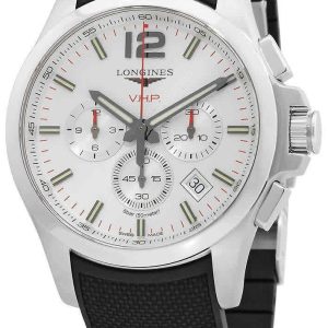 Longines Herrklocka L3.727.4.76.9 Conquest V.H.P. Silverfärgad/Gummi