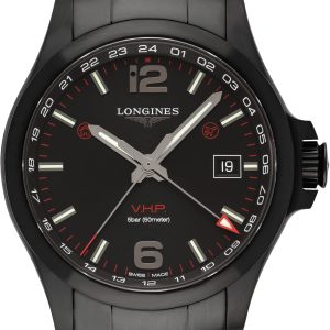 Longines Herrklocka L3.728.2.56.6 Conquest V.H.P. Svart/Stål Ø43 mm