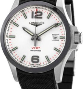 Longines Herrklocka L3.729.4.76.9 Conquest V.H.P. Silverfärgad/Gummi